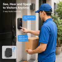 Videoportero Inteligente de 3MP con WiFi, Detección de Movimiento PIR 2K, Audio Bidireccional, IP65 Impermeable, Alimentado por Batería, Control por Aplicación Tuya Home