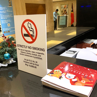 Support de carte de table pliable en carton KT, taille personnalisée, portable, pour signalétique promotionnelle