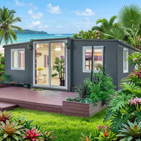 Maison préfabriquée modulaire intelligente, extensible, type conteneur, avec design compatible solaire pour une vie hors réseau
