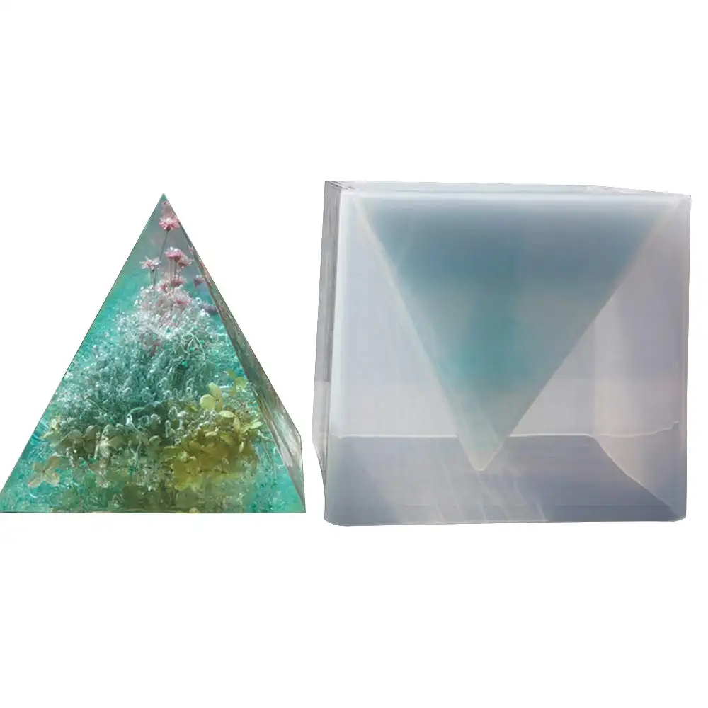 15cm/5.9" Jewelry Making Craft Mould Tool Large Silicone Pyramid Molds