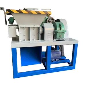 double single shaft shredder machine plastic film PP PE material shredder