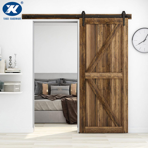 Système de rail de <span class=keywords><strong>porte</strong></span> de grange robuste <span class=keywords><strong>Kit</strong></span> de rail de <span class=keywords><strong>placard</strong></span> de <span class=keywords><strong>porte</strong></span> <span class=keywords><strong>coulissante</strong></span> pour <span class=keywords><strong>Kit</strong></span> de quincaillerie de <span class=keywords><strong>porte</strong></span> noire en bois simple - Product Image 6