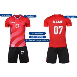 ชุดเสื้อเจอร์ซีย์ฟุตบอลสำหรับผู้ชายเครื่องแบบเสื้อฟุตบอล - Product Image 2