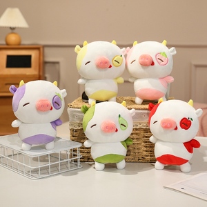 Divertidos Peluches de <span class=keywords><strong>Cerdo</strong></span> y <span class=keywords><strong>Vaca</strong></span> con Temática de Frutas, Juguetes de <span class=keywords><strong>Peluche</strong></span>, Regalos Perfectos para Niños, Juguetes de Compañía, Decoración del Hogar - Product Image 2