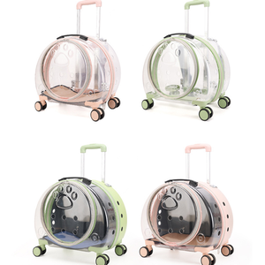 Cápsula Espacial Transparente de Acrílico, Transportín para Mascotas (Perros y Gatos) de Gran Capacidad, Portátil, Transpirable, con Ruedas, para Viajes al Aire Libre - Product Image 5