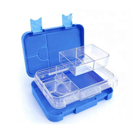 Boîte à lunch Bento pour enfants sans BPA avec couvercle en plastique Boîte à lunch Tritan étanche Boîte à lunch scolaire portable au micro-ondes pour enfants