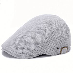 Hot Selling Newest Style Beret <b>Cap</b> Jute <b>Flat</b> Newsboy Hat Customizable Ivy Hat for Women <b>Men</b> Summer Fashion Dress Casual Sports - Product Image 4