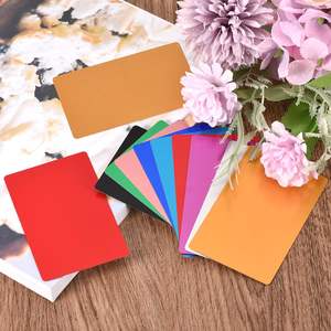 חריטת לייזר אלומיניום כרטיס מתכת ריק מתנת עסקים יוקרה כרטיס מתכת ביקור כרטיס מתכתי - Product Image 4