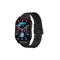Montre connectée carrée ultra-fine AMOLED, surveillance de la santé sportive, rappels d'appels, ultra-longue autonomie, Android sans fil, bracelet en gel de silice