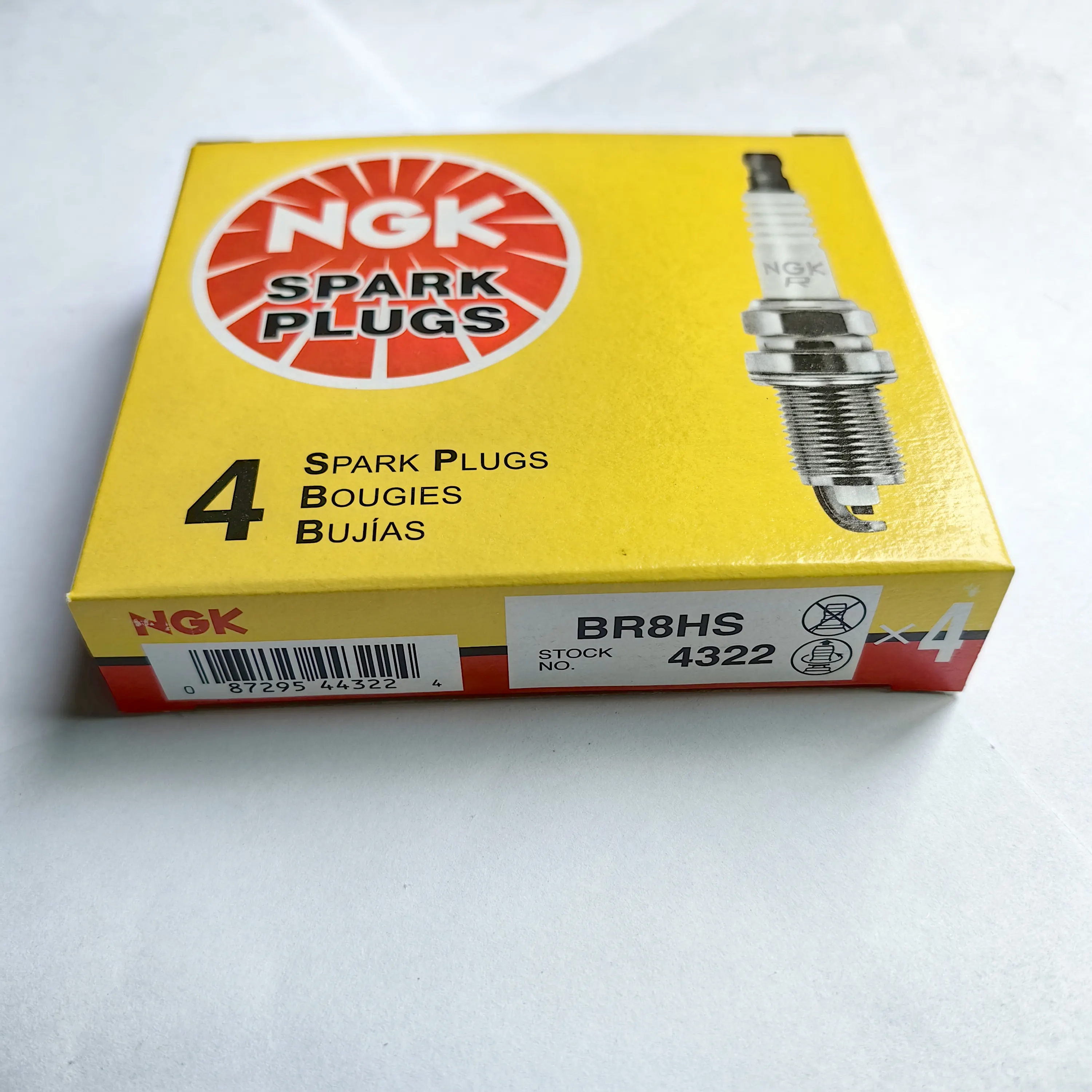 Bujia NGK motore parte originale accensione candele 4322 BR8HS per Honda TAKT StandUp 50CC OEM 9807658710, 9807658716