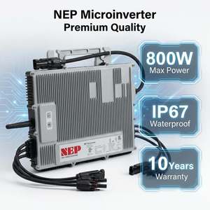ระบบโซลาร์เซลล์แบบเชื่อมต่อกับระบบไฟฟ้า BDM1200-LV 1200W ได้รับการรับรองมาตรฐาน CE CEC แรงดันไฟฟ้า 120V AC เฟสเดียว ประสิทธิภาพ 97.3% ระบบผลิตไฟฟ้าสำหรับระเบียง รับประกัน 120 เดือน - Product Image 6
