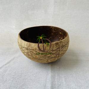 โคโค่ Eco แบรนด์ที่ถูกที่สุดขายส่งโลโก้ที่กำหนดเองกะลามะพร้าวชามขายส่งจากเวียดนามกะลาชามสลัด - Product Image 1