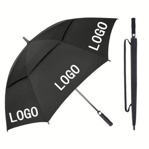 Golf Umbrella Windproof <b>Extra</b> <b>Large</b> Oversized Heavy Duty Double Canopy for Rain Sports Games Promotion Gift - Product Image 1