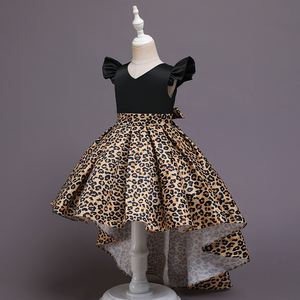 European Style Leopard Princess <strong>Party</strong> <strong>Dress</strong> Fashion Birthday <strong>Dresses</strong> for Girls of 10 Year Old Trailing <strong>Kids</strong> Girl <strong>Dress</strong> - Product Image 4