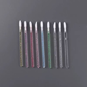 50pcs <b>Glitter</b> Disposable Lip Brush Portable Lipstick Lip Gloss Wand Applicator Beauty Tool - Product Image 3