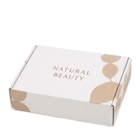 Boîte en carton pour l'e-commerce, emballage personnalisé, papier kraft imprimé, structure pliable, expédition de colis