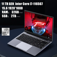 Ordinateur portable Core I7 d'origine Intel 10e génération 11e génération 15,6 pouces 16 Go 32 Go de RAM SSD