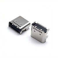Connecteur de prise USB Type C 24 broches AK Electronics, double rangée horizontale, à souder SMT, prix de gros fabricant OEM