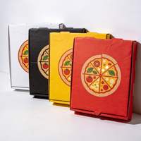 Boîte à pizza isotherme en carton ondulé personnalisée et imprimée, écologique, pour restaurants, vente en gros, avec logo