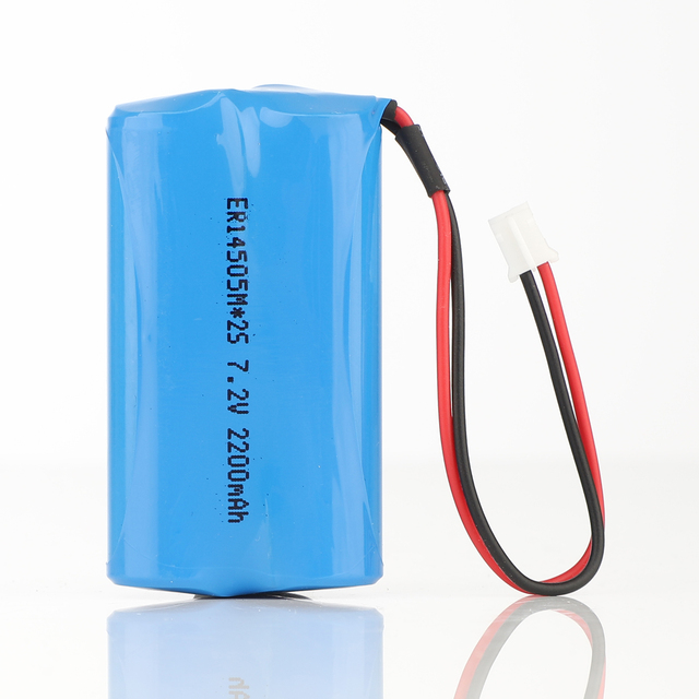 Non-rechargeable LiSOCl2 Battery 2ER14505M 7.2V 2200mAh Battery Pack