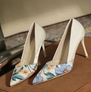 Cy12976a डिजाइन थोक सुरुचिपूर्ण दुकान जूते ऑनलाइन फैशन उच्च एड़ी के जूते जूते महिलाओं