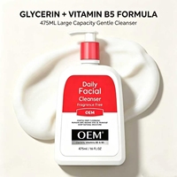 Nettoyant visage quotidien sans parfum 475 ml Glycérine Vitamine B5 Lavage en profondeur doux Élimine l'excès de sébum Démaquillant léger Prévient la déshydratation de la peau