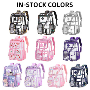 Zaino Scolastico Trasparente in PVC con Multi Tasche per <span class=keywords><strong>Scuola</strong></span> <span class=keywords><strong>Media</strong></span>, Fornitore all'Ingrosso - Product Image 2