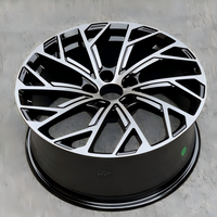 Jantes en alliage d'aluminium JWYC personnalisées, forgées, haute performance, légères, 16-22 pouces, cinq branches, 20 mm/25 mm, argentées, pour la série Audi