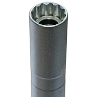 Clé à bougie d'allumage extra longue GTYPRO 3/8" Drive 12PT-14mm, 16MM/ Clé à bougie d'allumage allongée finition chromée 3/8" avec 14mm et 16mm 12PT