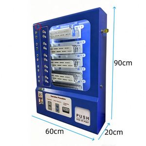 Máquina Expendedora de Pared Mini Espiral de 10 Canales, Operada con Monedas/Fichas, Metálica, para Snacks y Cosméticos - Product Image 2