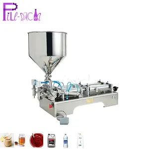 5w power high quality stainless steel pneumatic paste filling machine / device for canned meat sauce