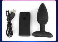 Masseur de prostate à télécommande en silicone USB, vibrateur portable, plug anal électrique, plug anal pour hommes et femmes