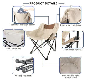Portable Lightweight Modern Design Outdoor <strong>Folding</strong> <strong>Chair</strong> Foldable Beach Fishing Camp <strong>Chairs</strong> - Product Image 5