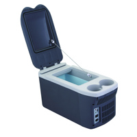 Réfrigérateur de voiture portable 8L 12V à technologie semi-conductrice à zone unique, refroidisseur/chauffe-eau électrique pour camion, SUV, camping-car, alimenté en courant continu, EVERCOOL Tesla