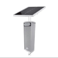 Sistema de Alarma de Seguridad para el Hogar Inalámbrico con Energía Solar para Exteriores, Clasificación IP65, Sirena de Metal, Sensor Infrarrojo, Detector, Alerta de Sonido y Luz