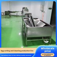 Machine de lavage, de tri, de séchage à l'air, de polissage, d'inspection et de codage des œufs de canard salés en acier inoxydable avec garantie de 4 ans