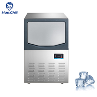 Huachill Machine à glace MJI-B320 refroidissement par eau façade en forme de cube petite meilleure maison commerciale industrielle Machine à glace de haute qualité