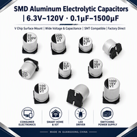 Condensateur électrolytique SMD 35V 330μF 10x10.5mm, haute stabilité de filtration, pour les appareils connectés et l'électronique grand public