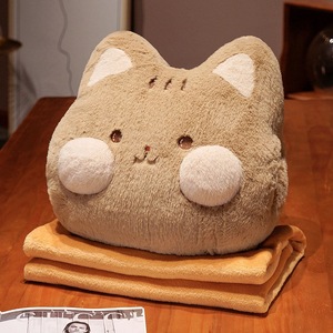 Simpatico Cuscino Scaldamani 3-in-1 a Forma di Volpe, Husky, Gatto e Coniglio, Morbido Cuscino per Pisolino in Ufficio - Product Image 6