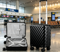 Valise à roulettes légère et compacte de 18 pouces, à faible coût, pour l'embarquement en avion, avec roues silencieuses à double rangée, compatible TSA, OEM/ODM