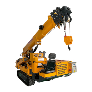 מנוף עכביש דיזל קומפקטי 3T <span class=keywords><strong>5T</strong></span> 8T עם זרוע טלסקופית, זחלילי, מופעל מרחוק, מיני מנוף הידראולי - Product Image 5