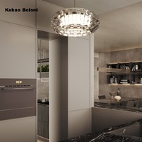Meuble de cuisine modulaire en panneaux mélaminés gris modernes sur mesure, unités en forme de I avec robinet et surface de porte en acrylique