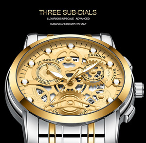 Montre pour homme tendance, étanche, lumineuse, pour étudiants, vente en gros, célébrité d'Internet - Product Image 3