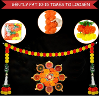Guirlande de décoration murale pour cheminée, drapeau, couronne de fleurs de marguerite, étiquettes et ornements pour la fête de Diwali