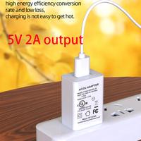 Cargador de Pared USB Shenzhen Lvxiangyuan 10W 5V 2A, Adaptador de Viaje con Enchufe para EE. UU. y UE, Certificaciones UL, FCC, DOE, VI, CE, RoHS