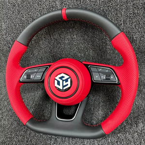 Volant perforé en cuir lisse noir avec surpiqûres pour Volkswagen <span class=keywords><strong>Golf</strong></span> 8 - <span class=keywords><strong>Prix</strong></span> de gros - Product Image 1
