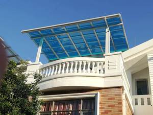 Auvent de terrasse en polycarbonate léger et facile à installer, auvent de balcon <span class=keywords><strong>pour</strong></span> auvents extérieurs résidentiels - Product Image 1