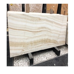 مارمر حكمت الرخام الأبيض العقيق لوح شروق الشمس بلاط حجر البهجة - Product Image 1