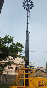 10ft ascenseur 2200lbs rotatif 360 tour de publicité extérieure affichage d'événement mât télescopique hydraulique pour remorque d'écran LED Mobile - Product Image 3