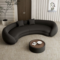 Ensemble de canapés de luxe personnalisés en bambou écologique pour salon moderne avec design de tête de lit